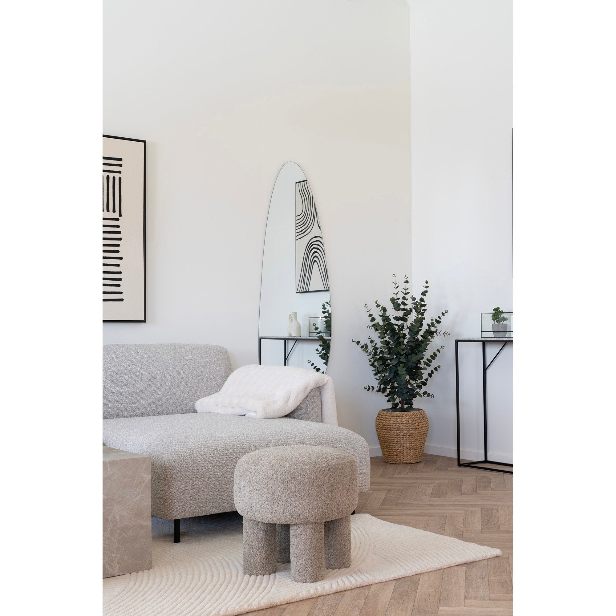 Pune Vloerkleed - Handgetuft, ivoor 160x230 cm