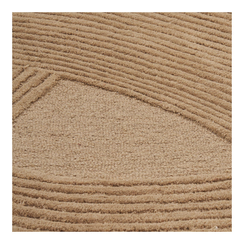 Pune Vloerkleed - Handgetuft, bruin 160x230 cm - Noël Home