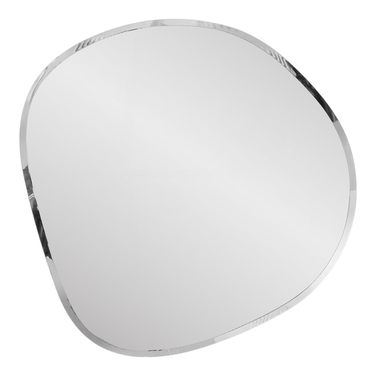 Devonport Wall Mirror with Organic Faceted Shape - 50x50 cm