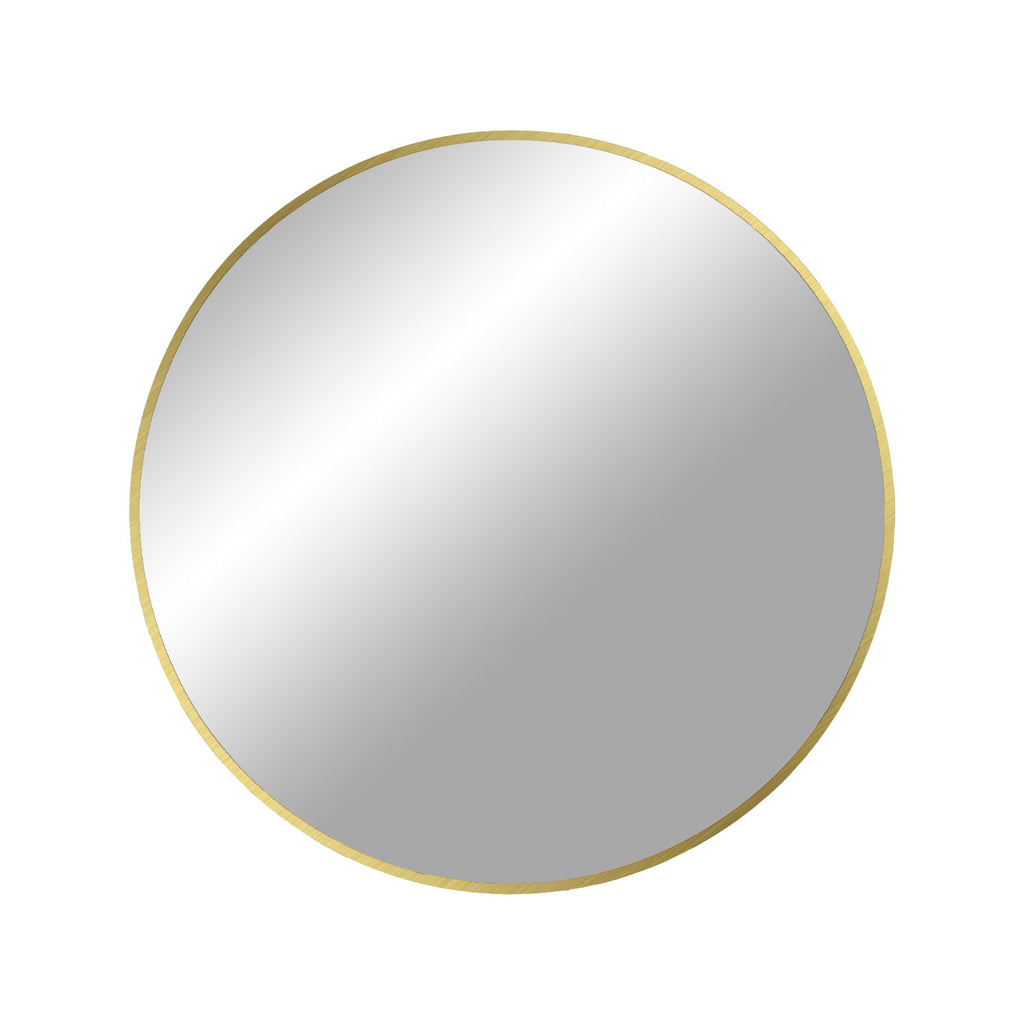 Madrid Mirror - Aluminum, brass look Ø60 cm