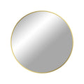 Madrid Mirror - Aluminum, brass look Ø60 cm