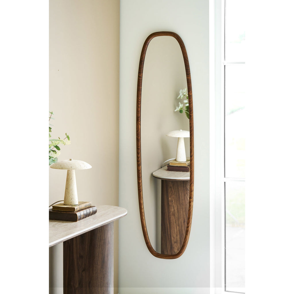 Luxon Mirror with Wood Look - 40x150 cm