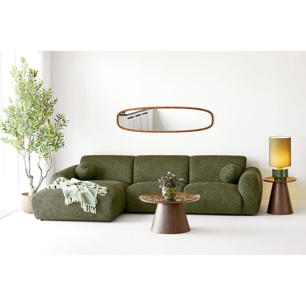 Luxon Mirror with Wood Look - 40x150 cm