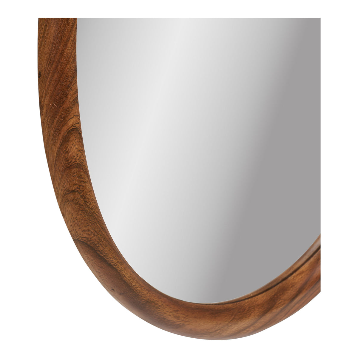 Organic Luxon Mirror with Wood Look - 50x80 cm