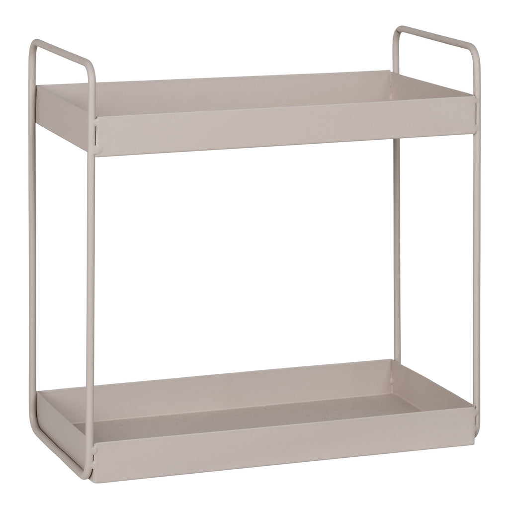 Rabo Staande Plank - Staal, zandkleurig, 2 planken 30x15x31 cm