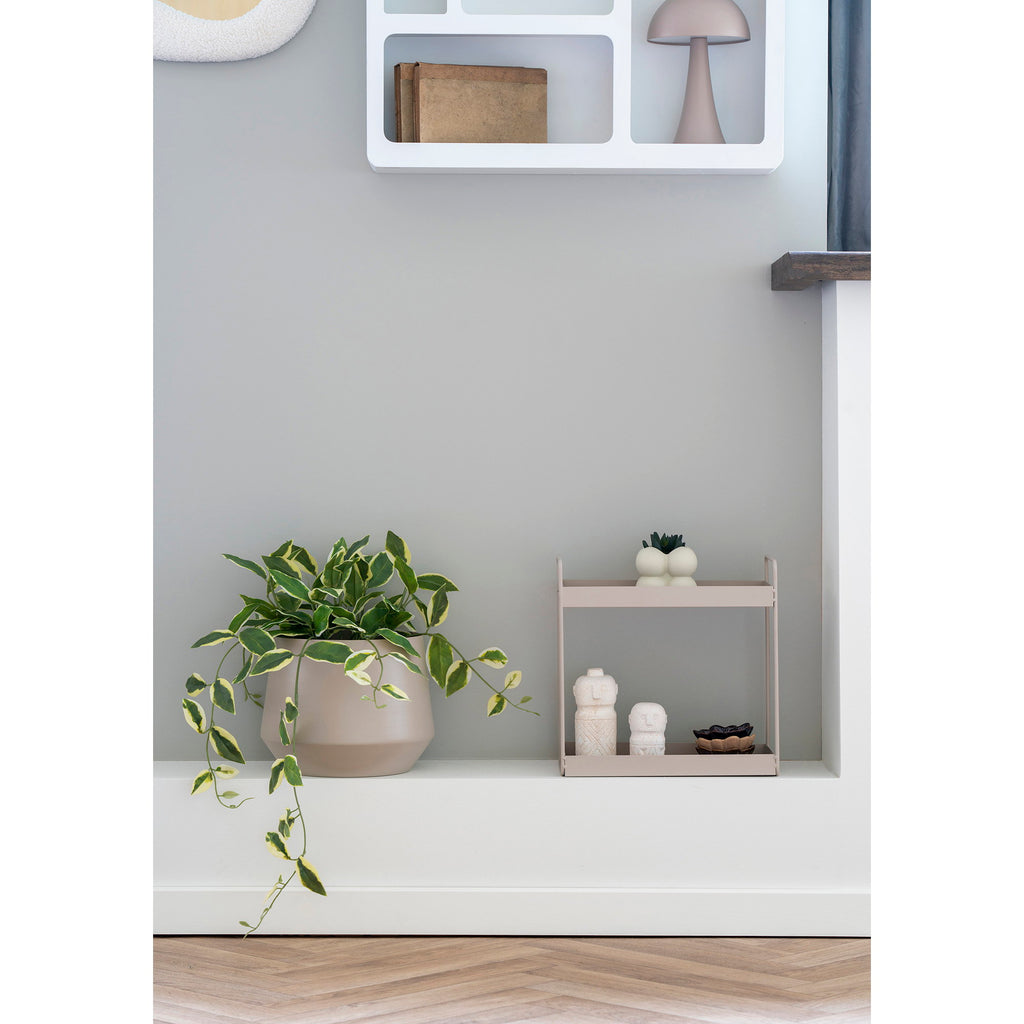 Rabo Staande Plank - Staal, zandkleurig, 2 planken 30x15x31 cm