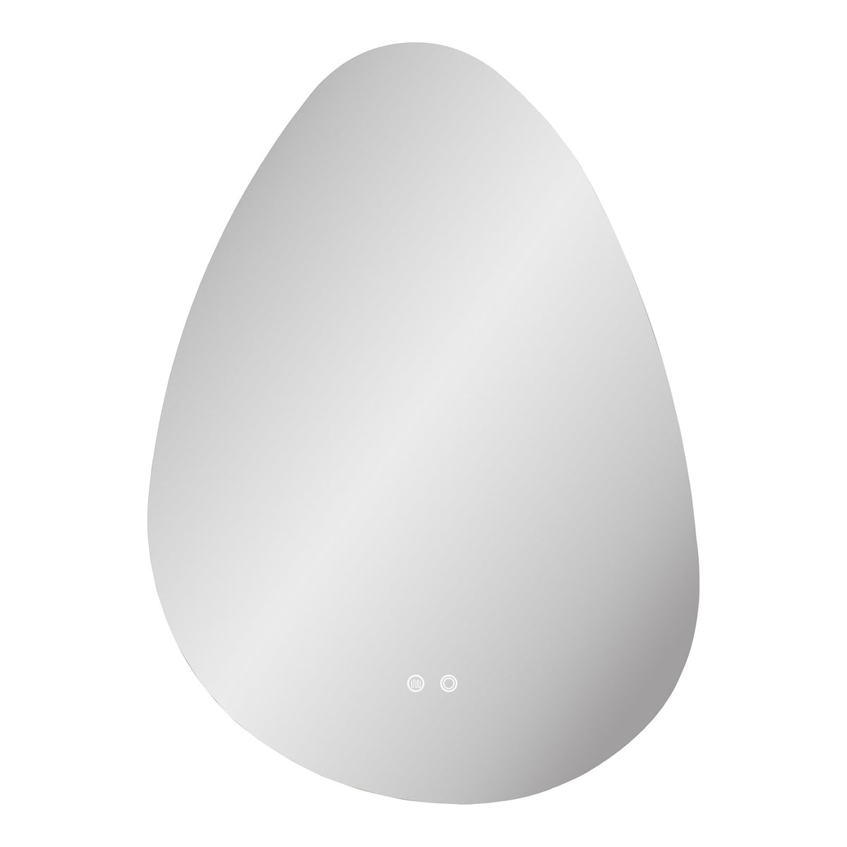 Kiama Mirror - Mirror with LED, anti-fog and 3 light settings, organic shape, 58x80 cm