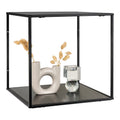 Vita Wandplank - Zwart, zwart frame 36x36x36 cm