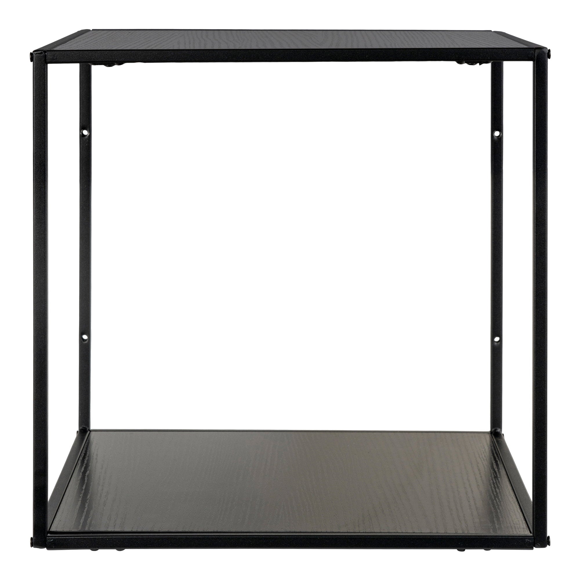 Vita Wandplank - Zwart, zwart frame 36x36x36 cm