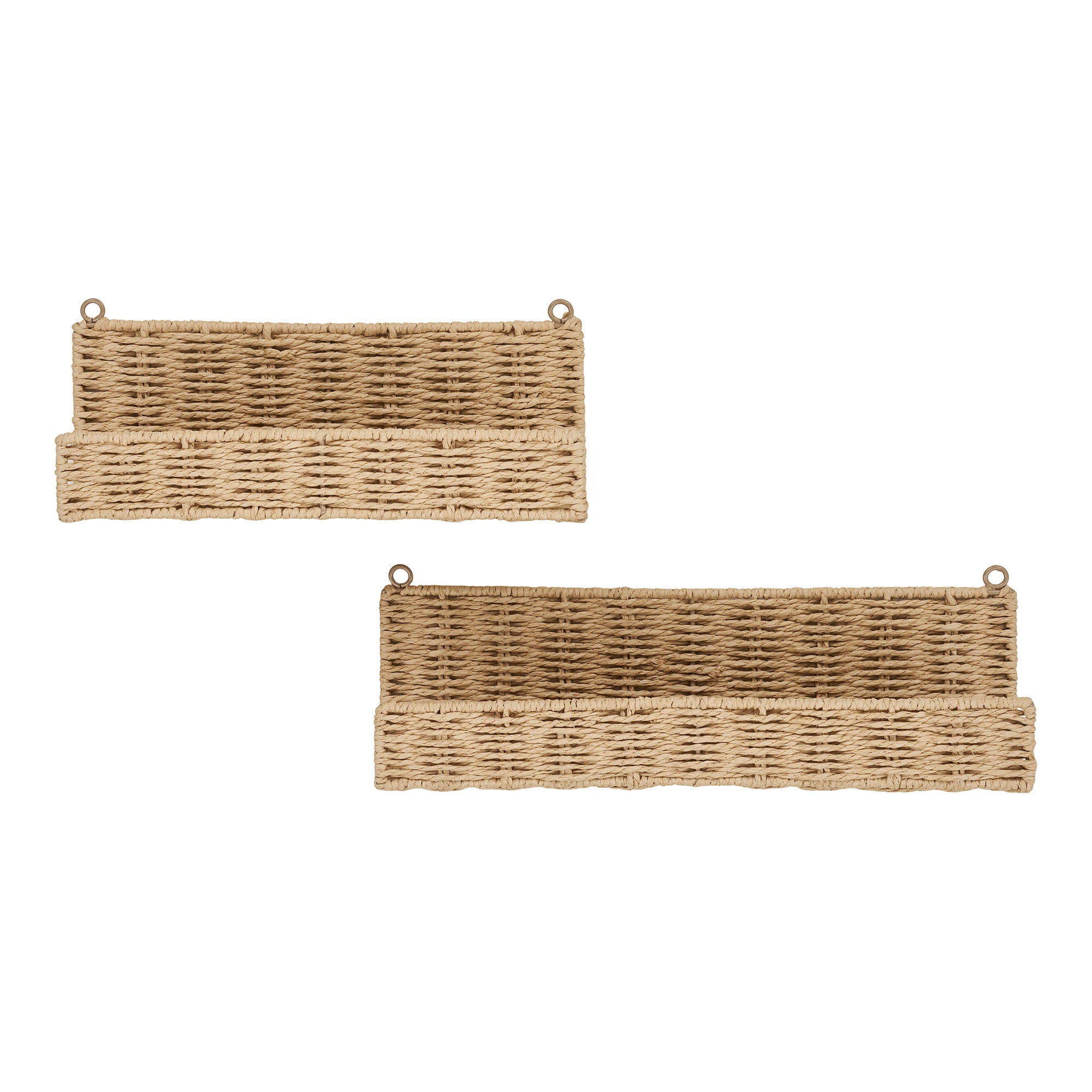 Treviso Wandplanken - Papier, naturel (set van 2)