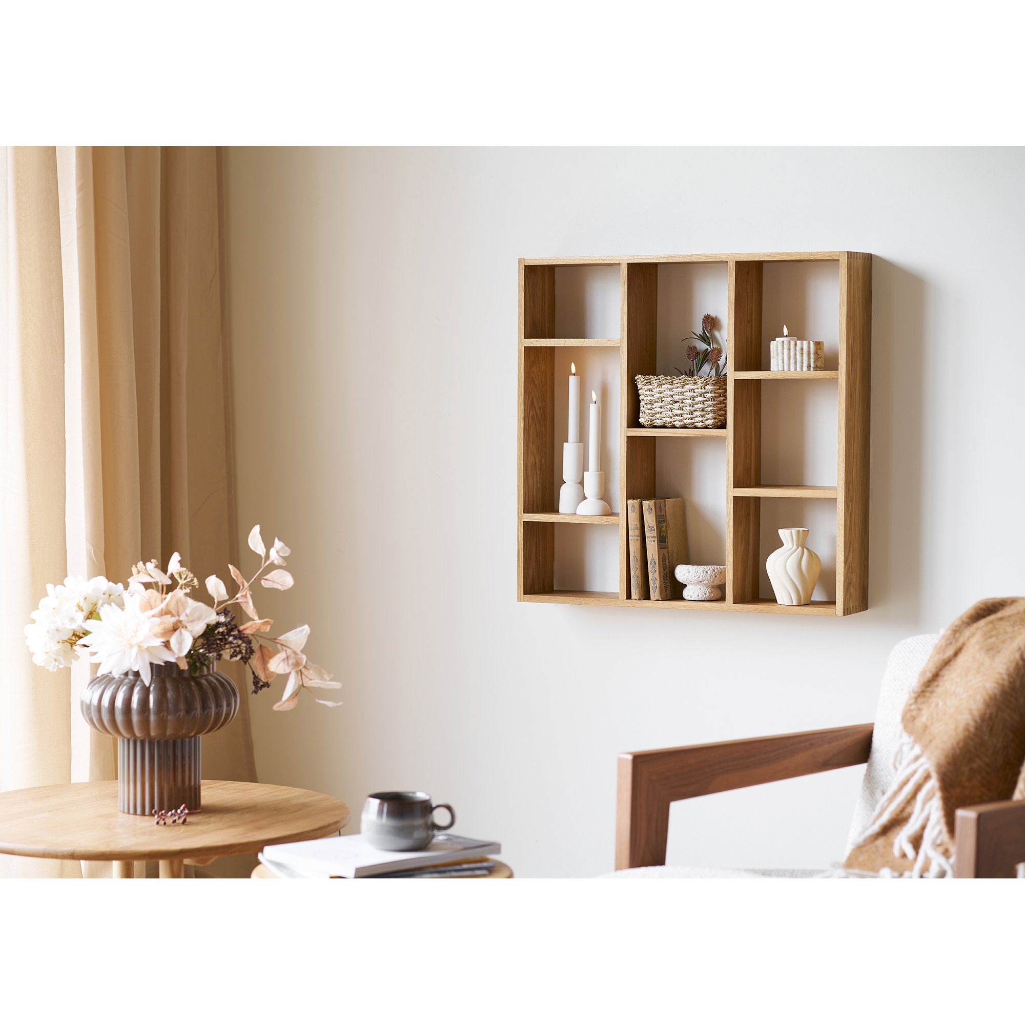 Townsville Wandplank - Eikenhout 15x70x70 cm