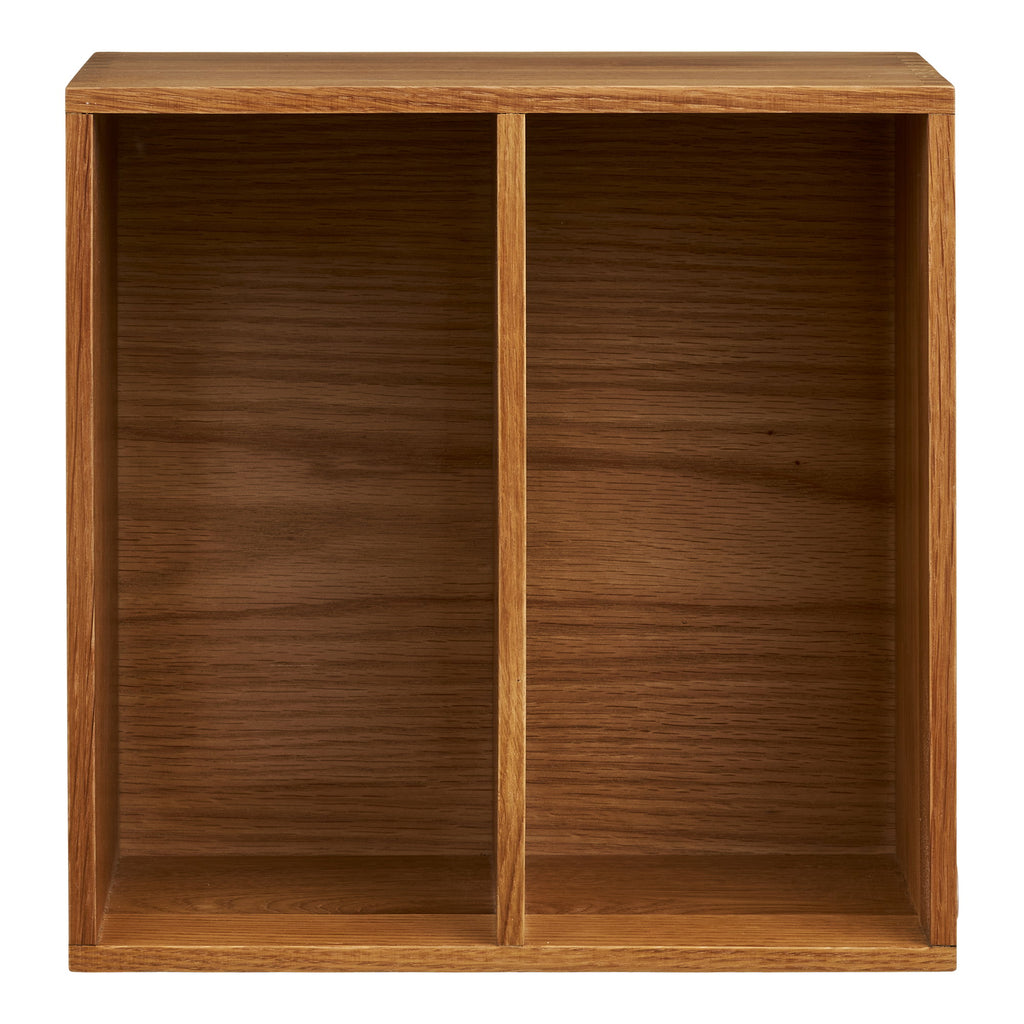 Townsville Wandplank met Verticale Vakken - Eikenhout 18x30x30 cm