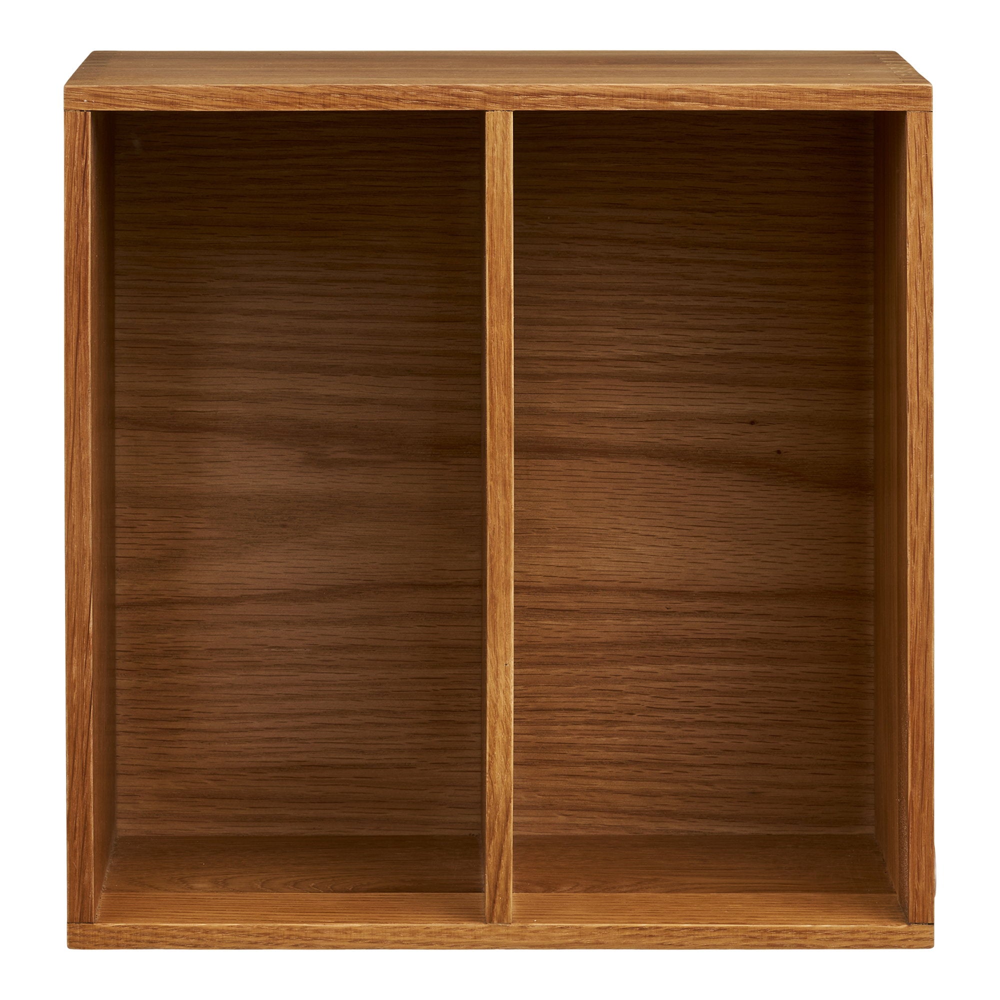 Townsville Wandplank met Verticale Vakken - Eikenhout 18x30x30 cm