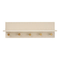 Rocca Wandplank met Haken - Beige 50x12x16 cm
