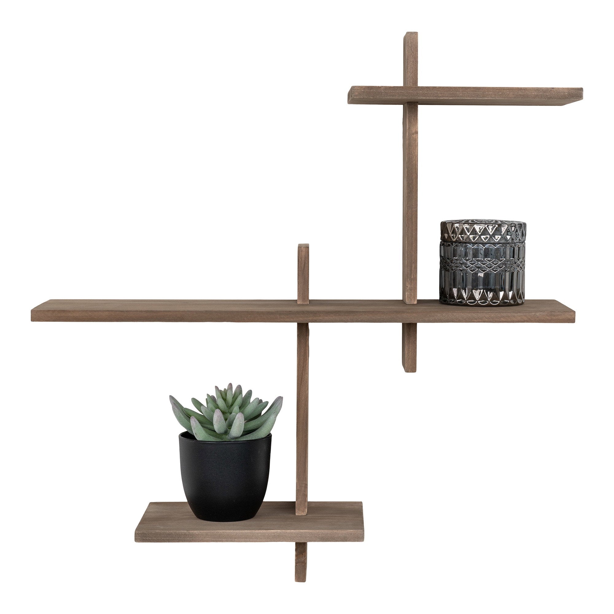 Gavi Wandplank - Grenenhout 55x15x55 cm