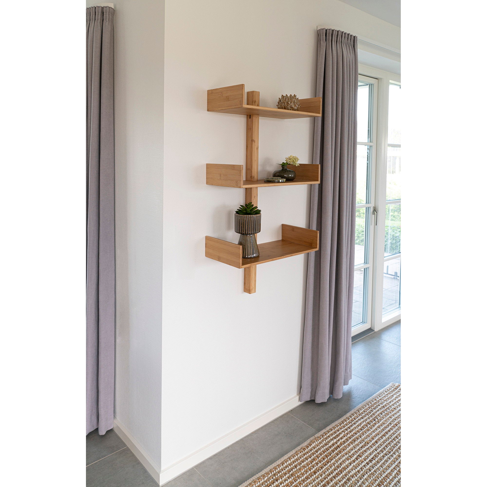 Villa Wandplank - Bamboe, naturel 50x102 cm