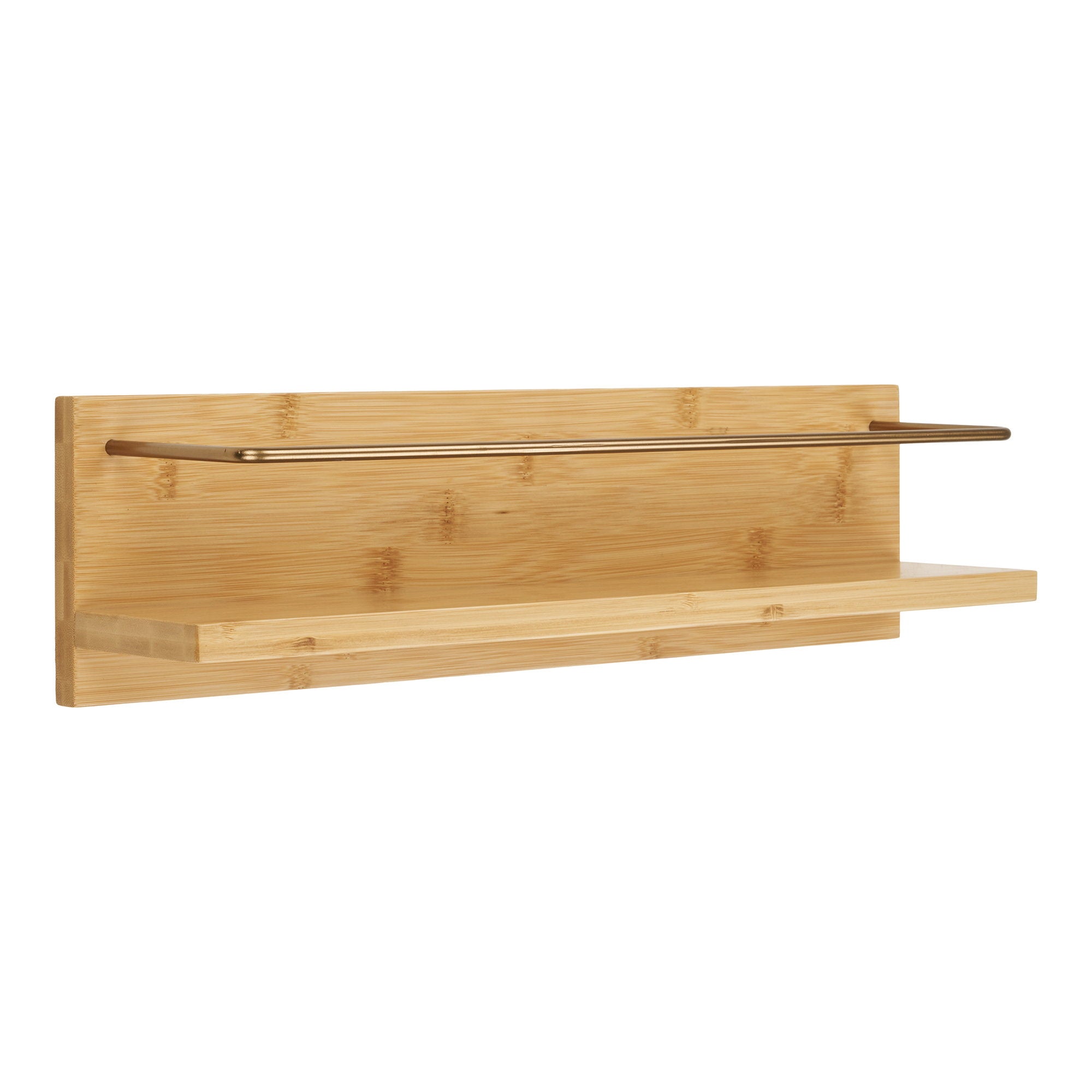 Ember Wandplank - Bamboe, naturel 45x10x12 cm