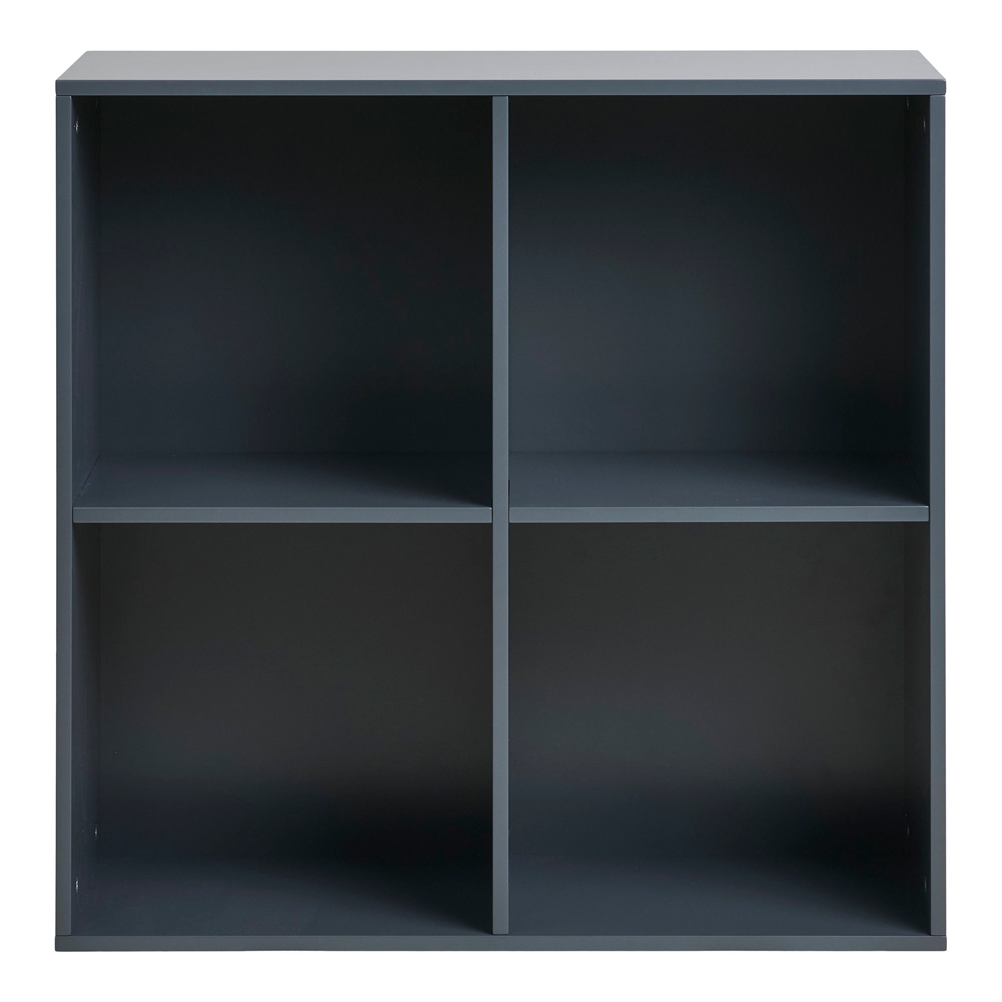 Horne Wandplank - Gelakt hout, donkergrijs 69x30x69 cm