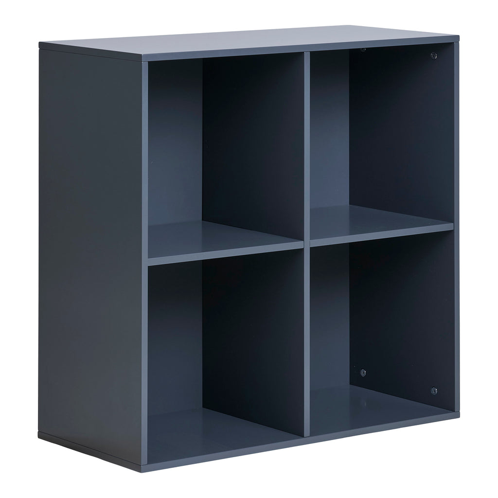 Horne Wandplank - Gelakt hout, donkergrijs 69x30x69 cm