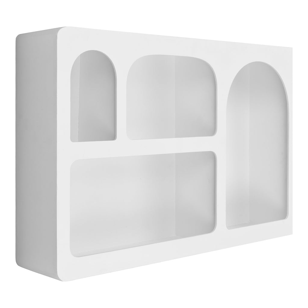 Bryne Wandplank - Hout, wit 40x13x60 cm