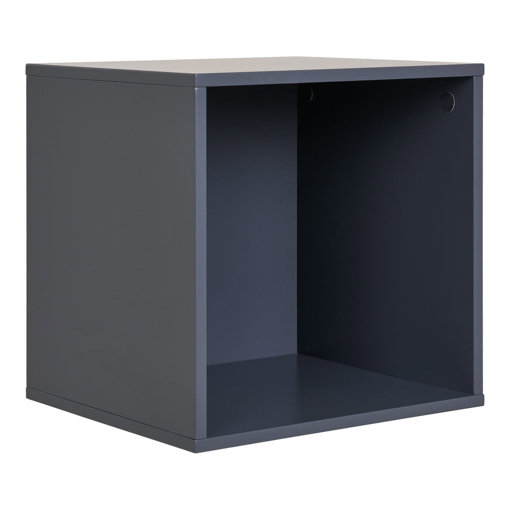 Horne Wandplank - Gelakt hout, donkergrijs 34x30x34 cm