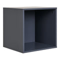 Horne Wandplank - Gelakt hout, donkergrijs 34x30x34 cm