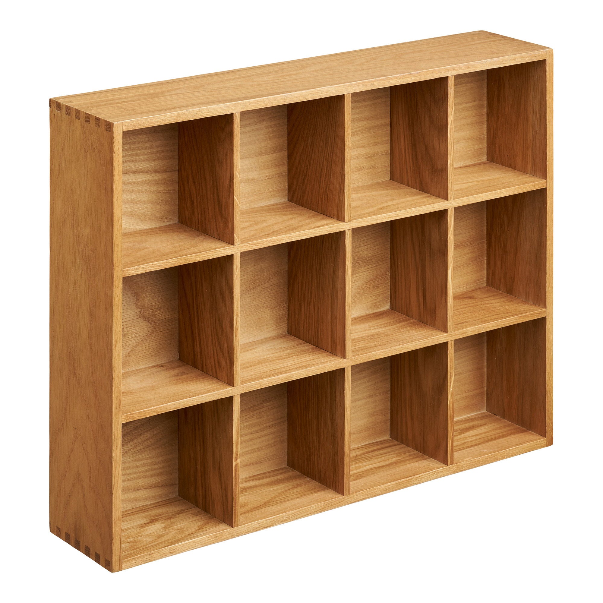 Soria Wandplank - Eikenhout/eikenfineer, naturel 39x11x51 cm