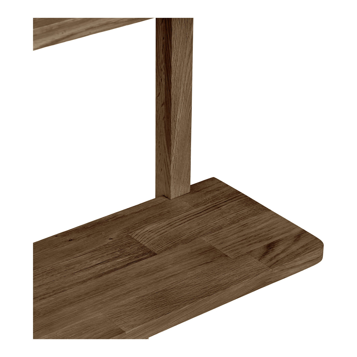 Townsville Wall Shelf - Wall shelf, oak, dark brown, 50x20x75 cm