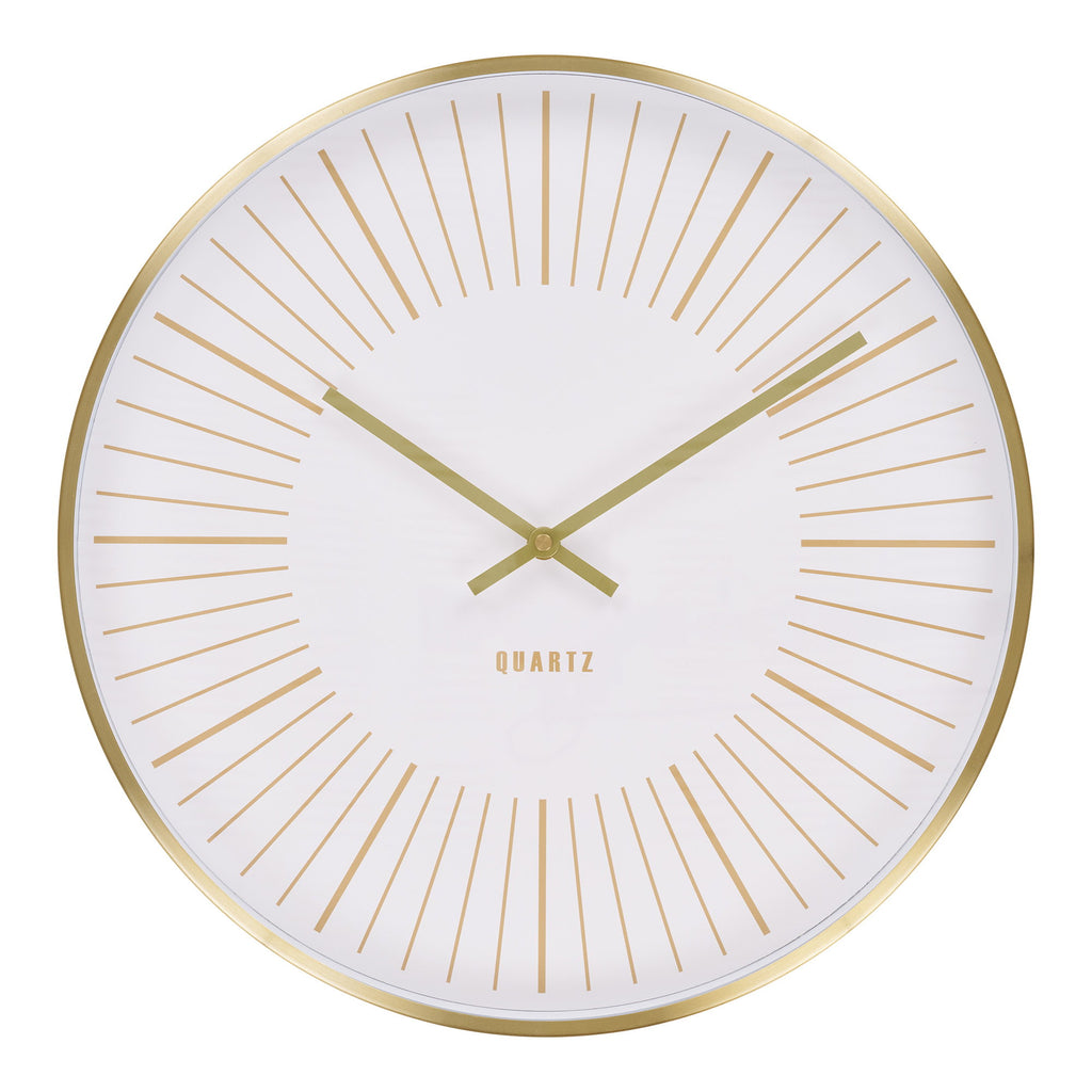 Takamaka Wandklok - Aluminium, goudkleurig, stil uurwerk Ø40 cm