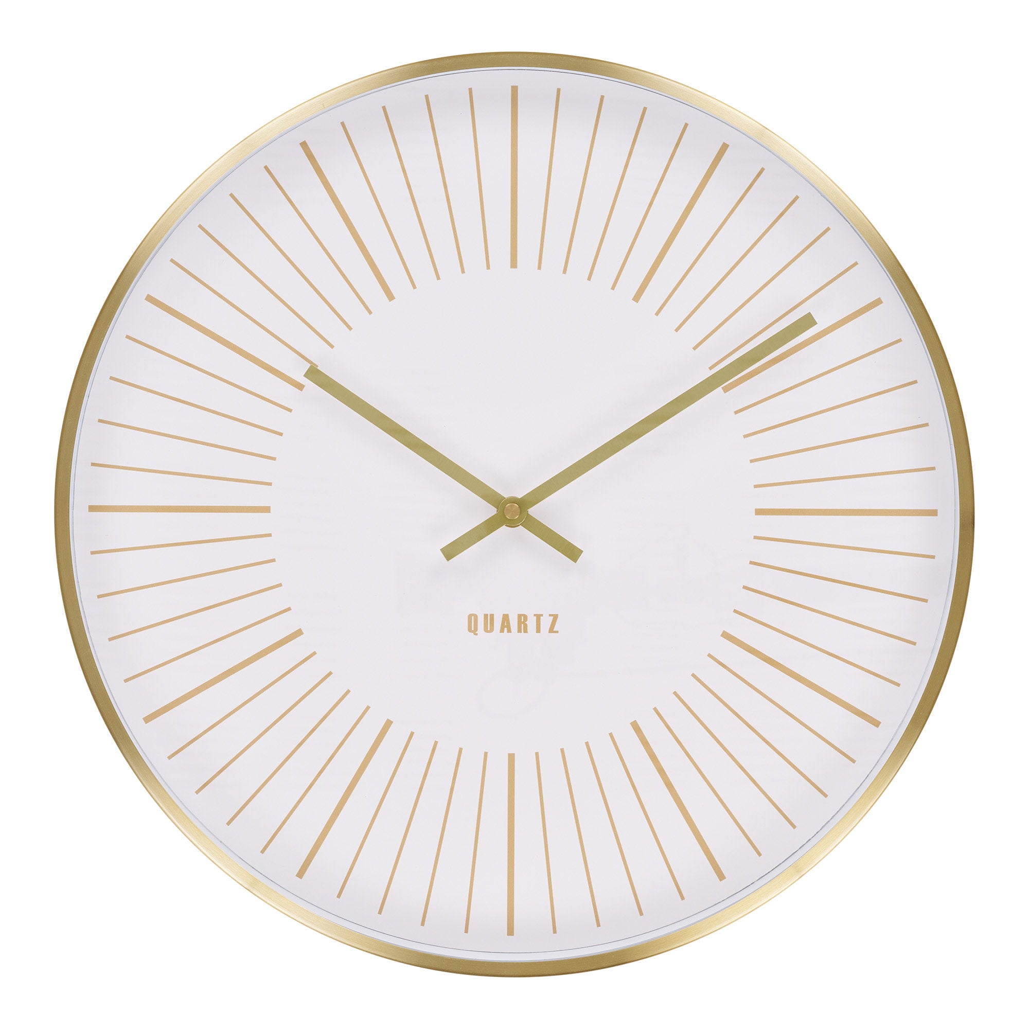 Takamaka Wandklok - Aluminium, goudkleurig, stil uurwerk Ø40 cm