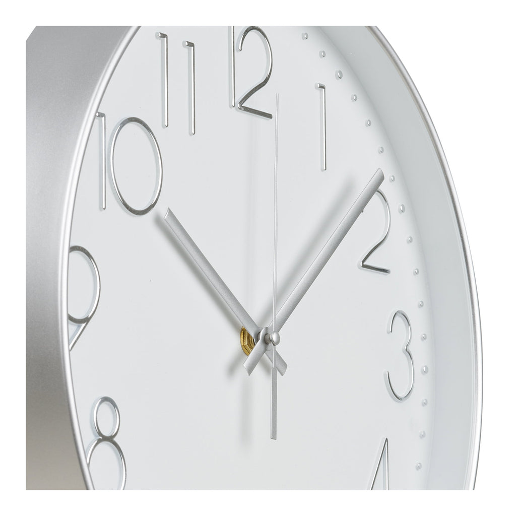 Lalibela Wandklok - Zilver, stil uurwerk Ø30 cm