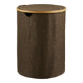 Round laundry basket Noto brown - Ø45x60 cm