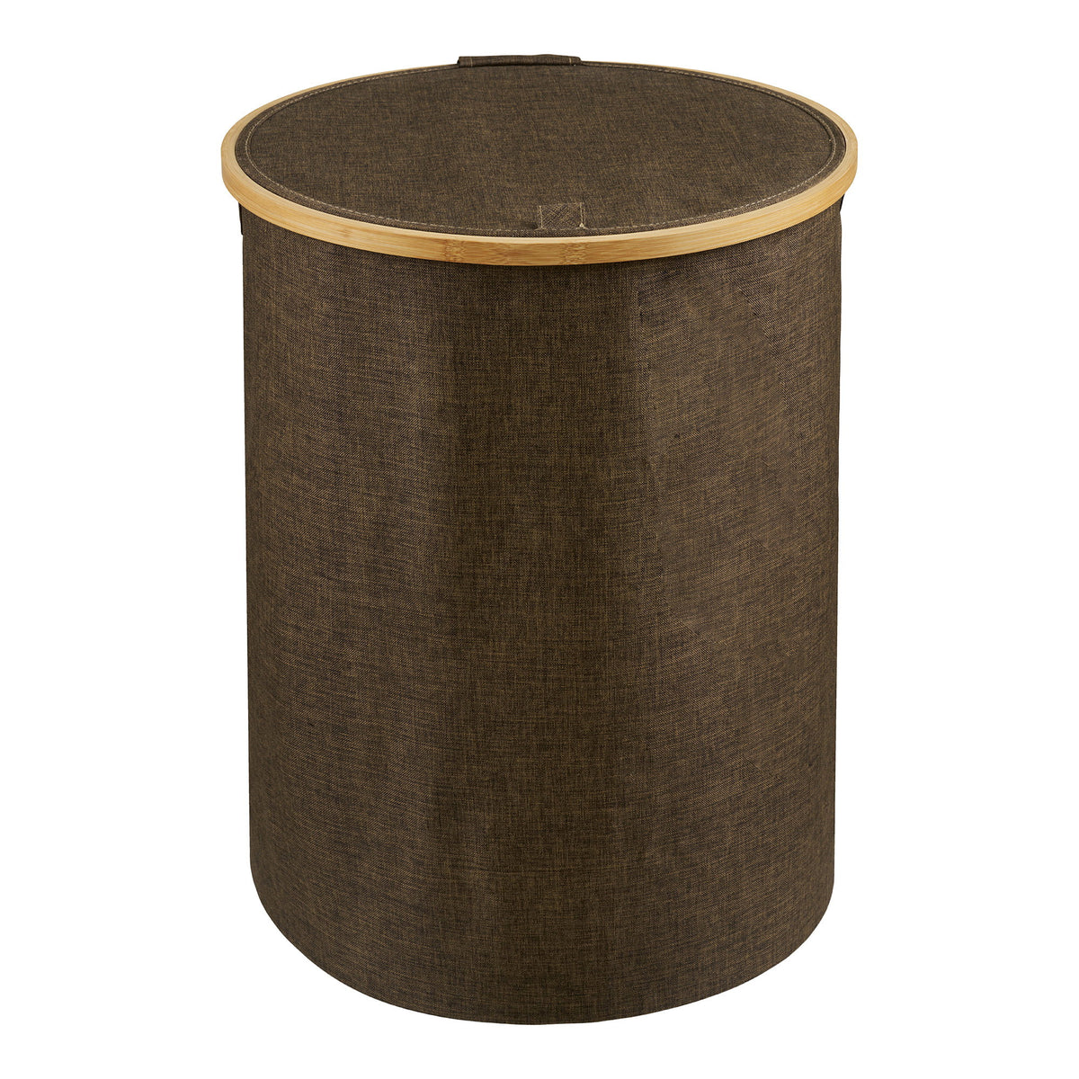 Round laundry basket Noto brown - Ø45x60 cm