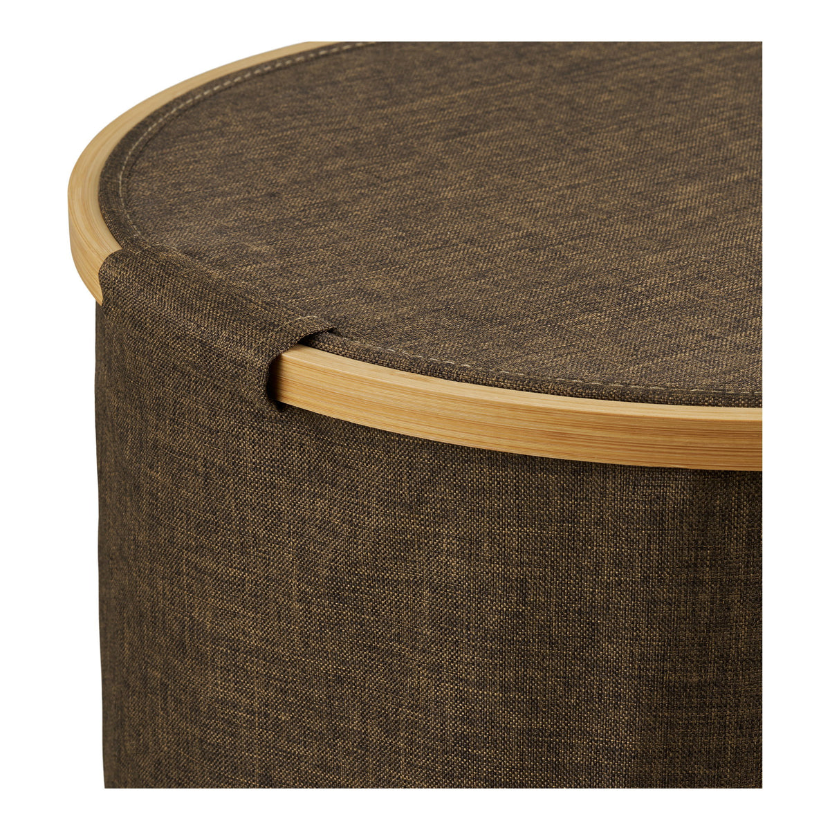 Round laundry basket Noto brown - Ø45x60 cm