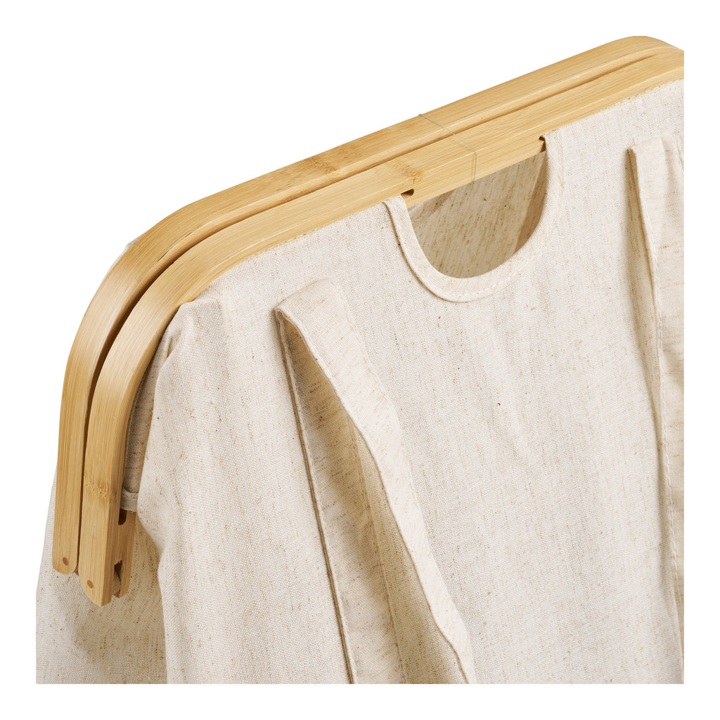 Laundry basket Noto off-white/brown - 40x30x45 cm