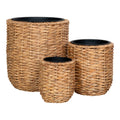 Hanoi Planter - Plant pot, water hyacinth, natural (set of 3)