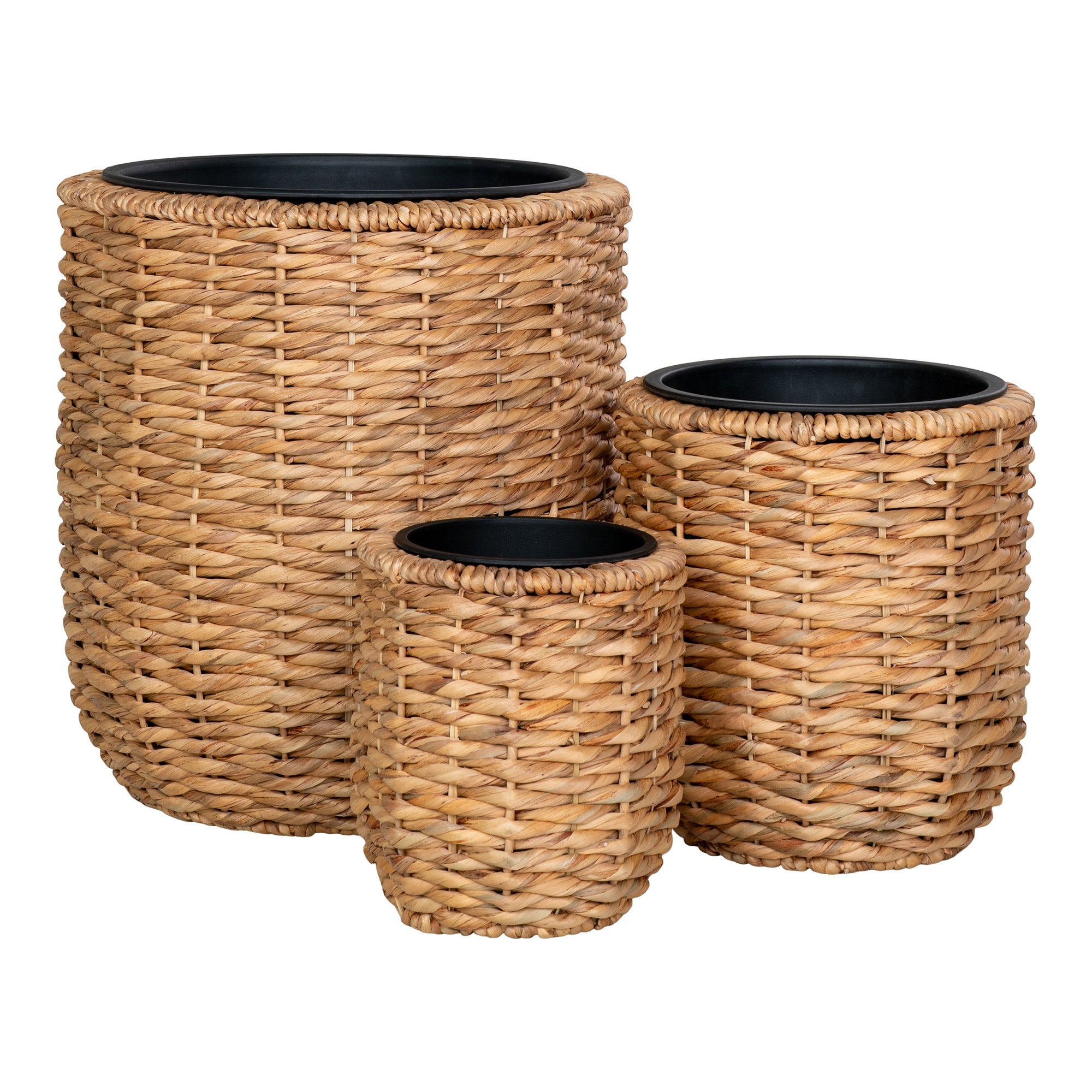 Hanoi Planter - Plant pot, water hyacinth, natural (set of 3)