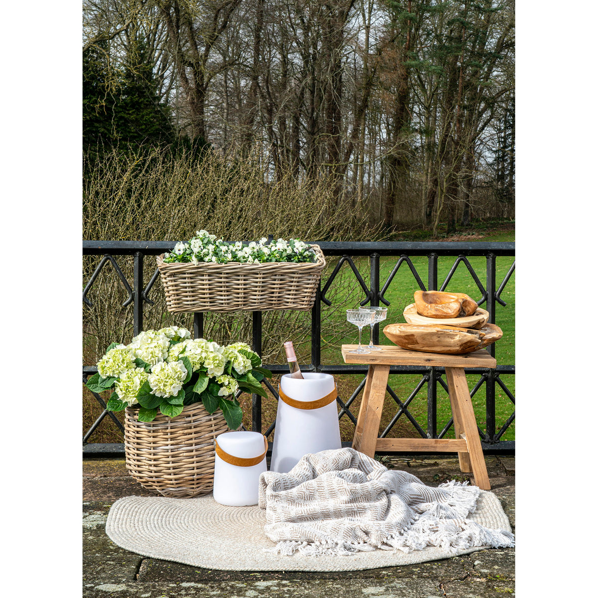 Pulo Manden - Manden, rattan, natural, set of 2