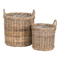 Gili Baskets - Baskets, rattan cube, natural, set of 2