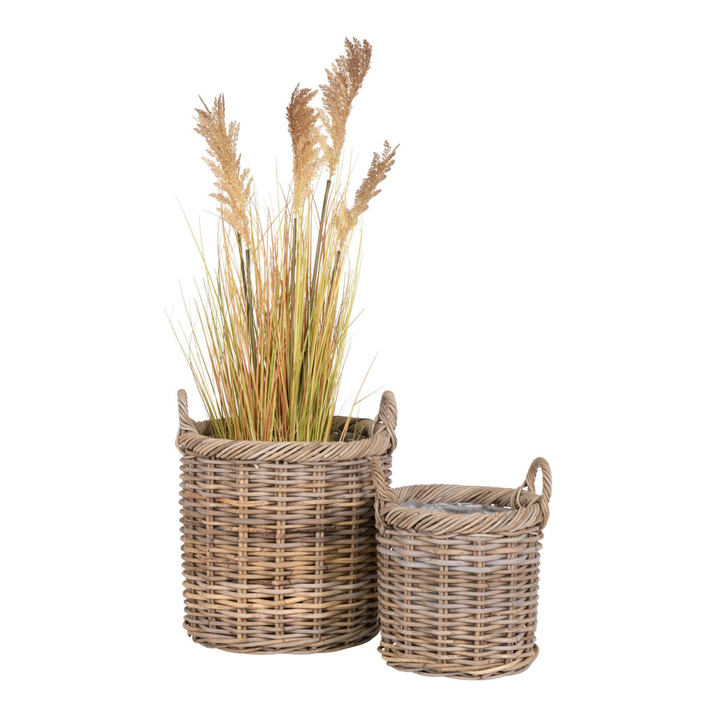 Gili Baskets - Baskets, rattan cube, natural, set of 2