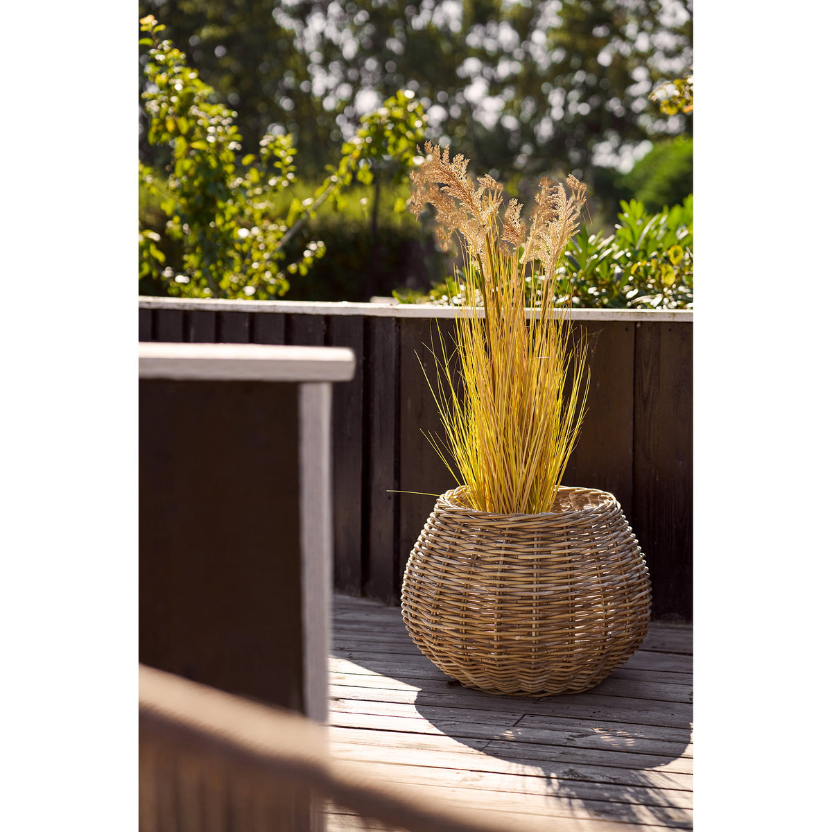Melaka Basket - Basket, rattan frame, natural, set of 2