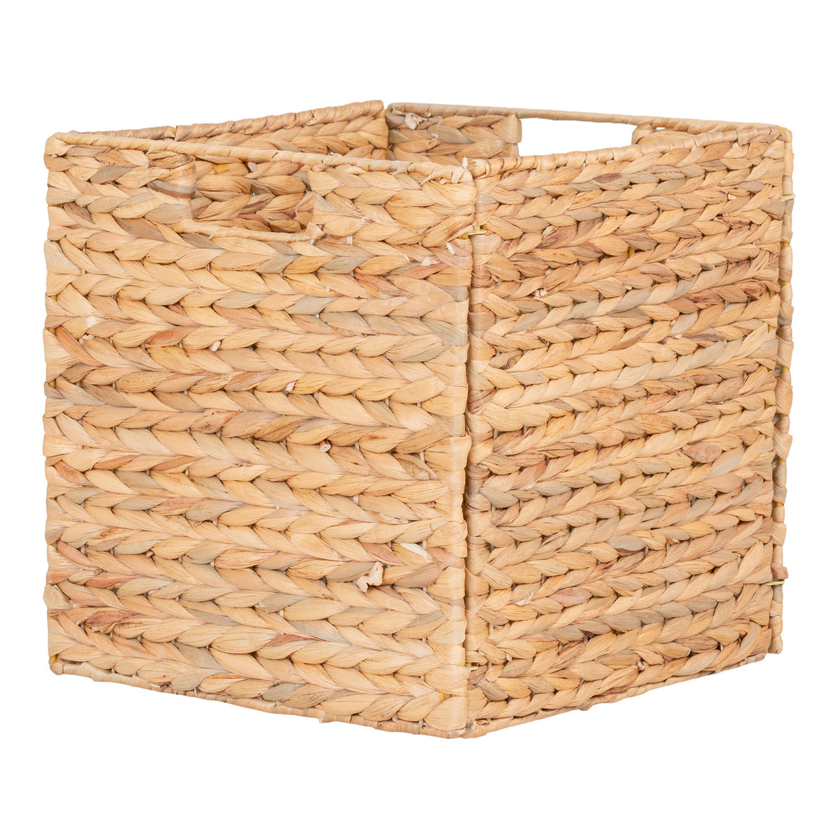 Foldable Water Hyacinth Basket Passo - 30x30x30 cm