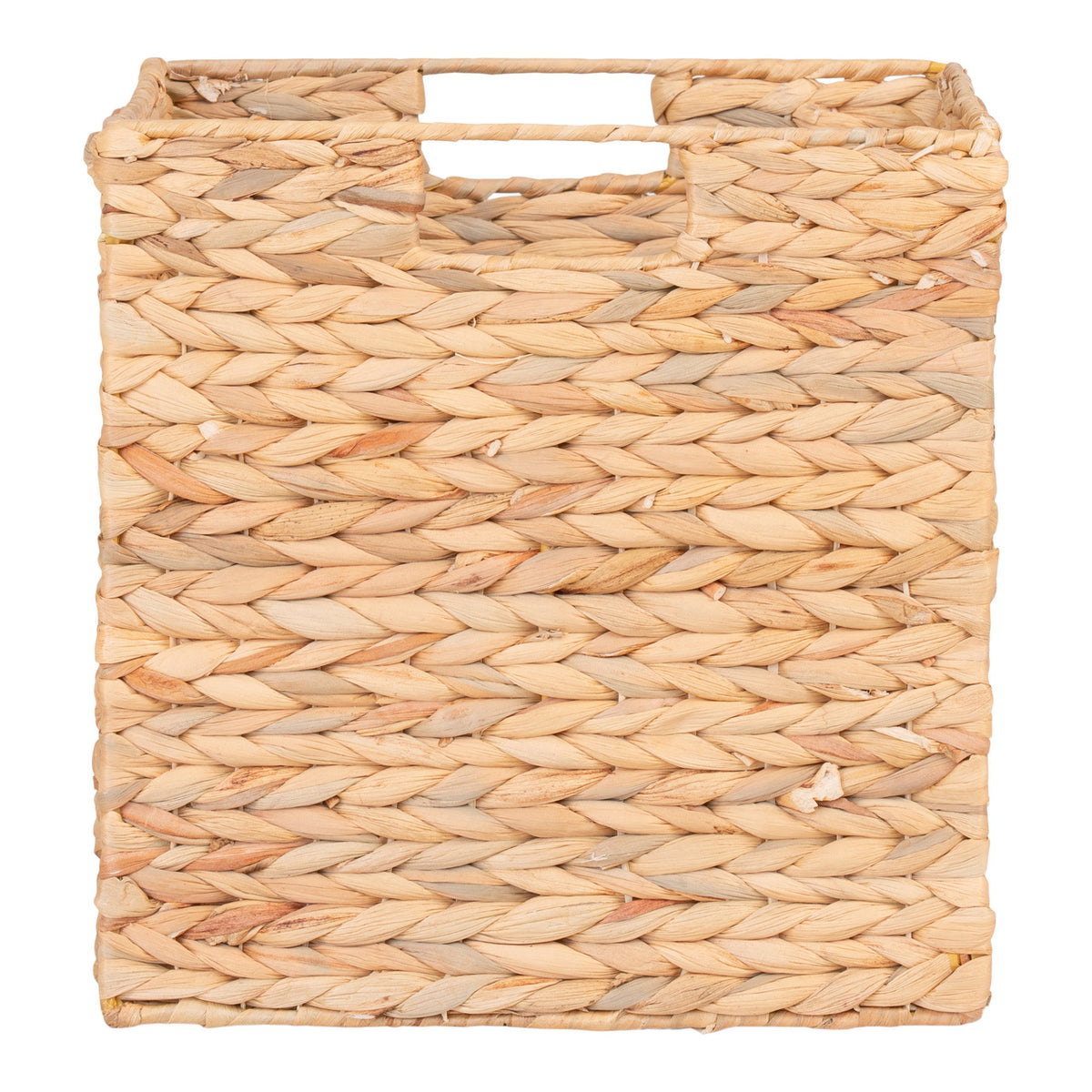 Foldable Water Hyacinth Basket Passo - 30x30x30 cm