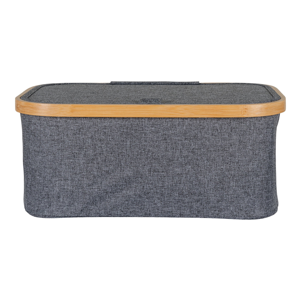 Dark grey basket Noto small - 38x26x16 cm