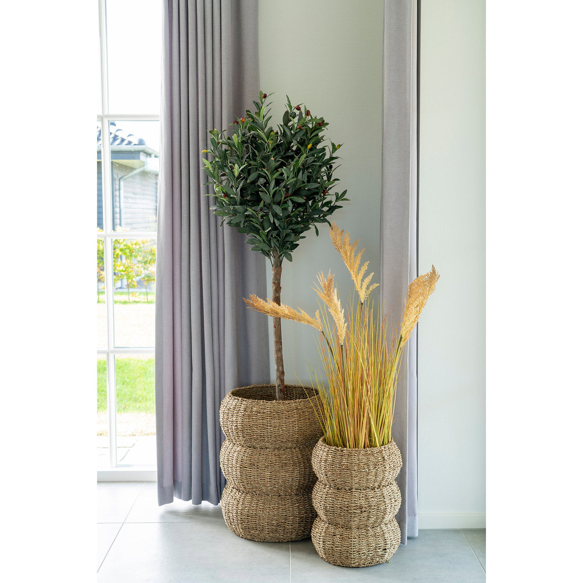 Seagrass baskets Sarbas - set of 2