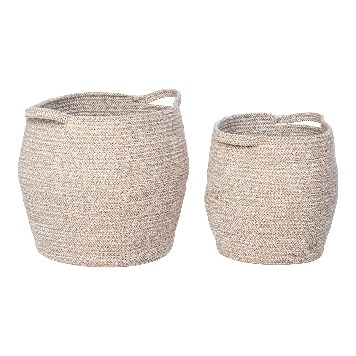 Lamas Baskets - Baskets, cotton, beige, set of 2