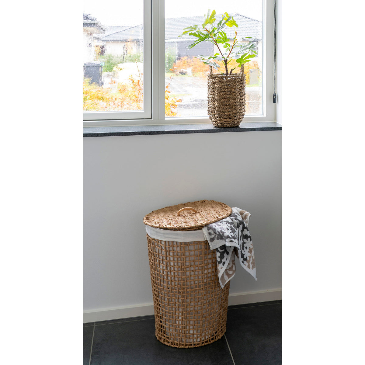 Laundry basket Pomal made of paper - Ø42x56 cm