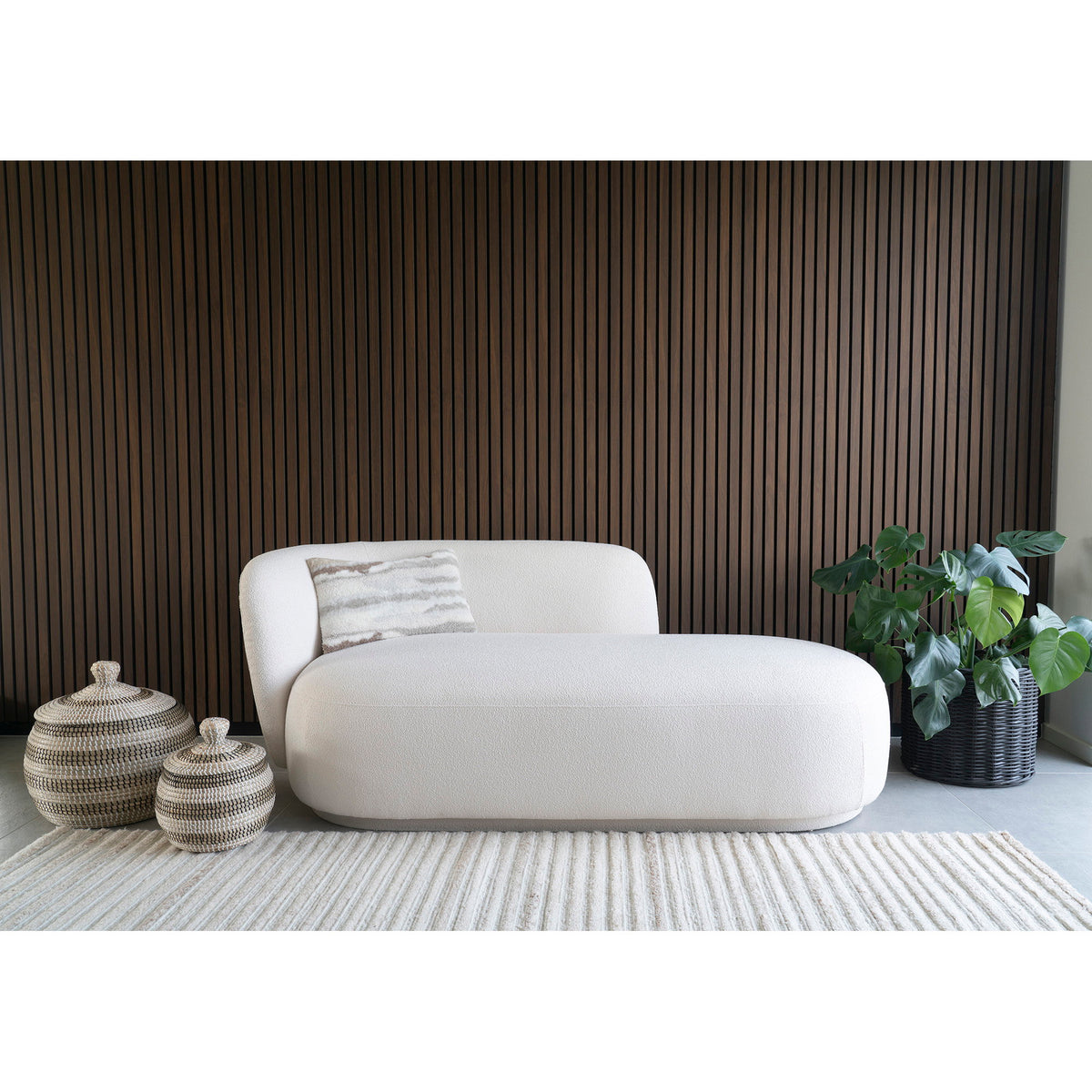 Ipoh Baskets - Baskets, seagrass, natural/white/black, set of 2