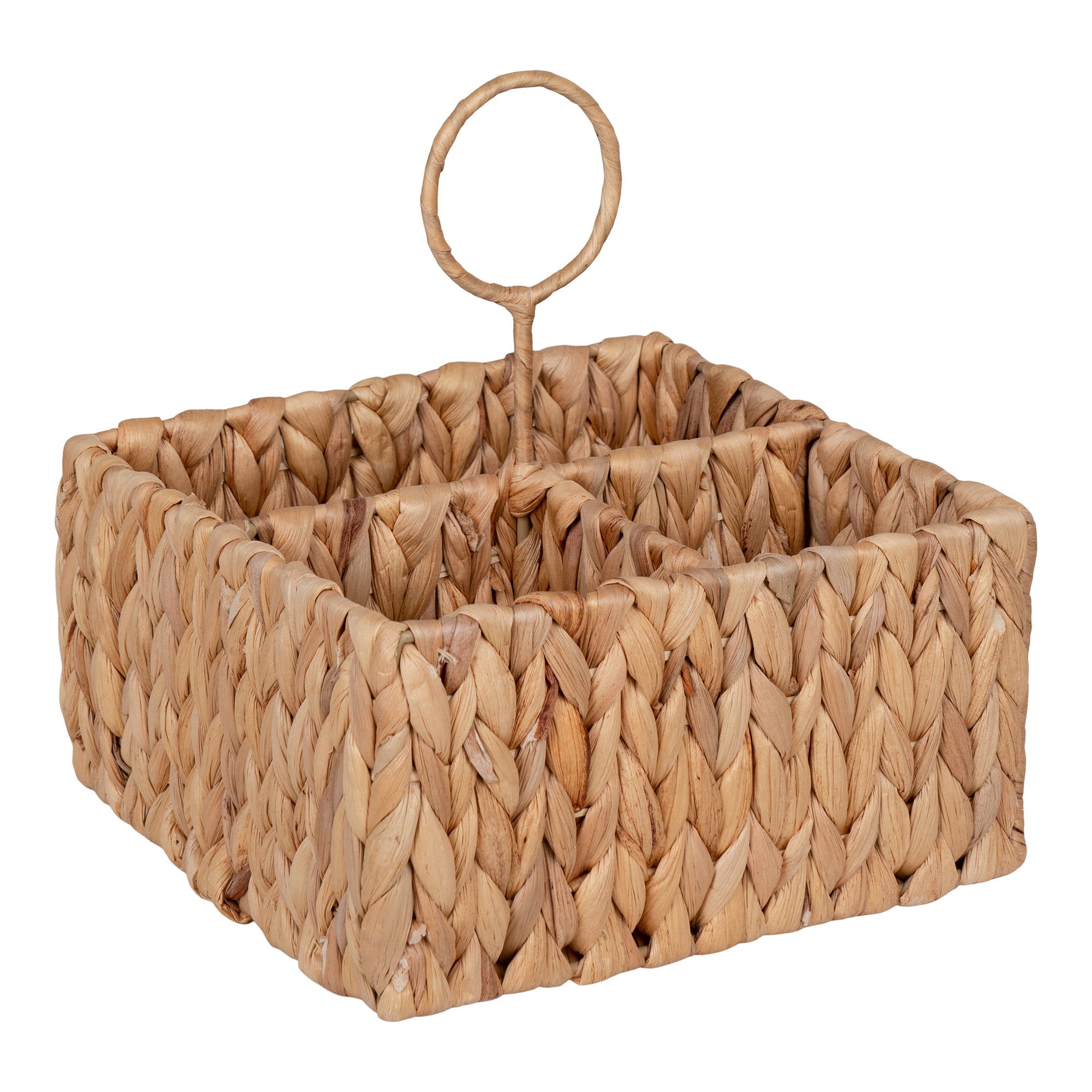 Pleiku Opbergbox - Waterhyacint, naturel 20x20x22 cm