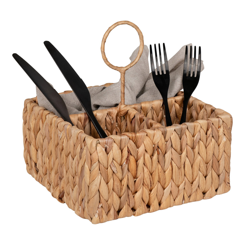 Pleiku Opbergbox - Waterhyacint, naturel 20x20x22 cm